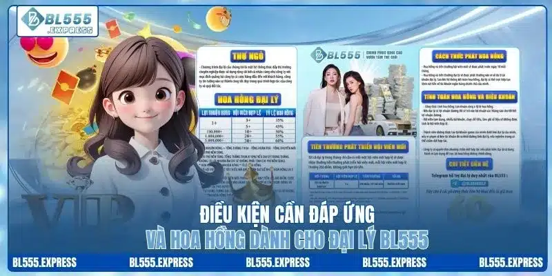 Điều kiện cần đáp ứng và hoa hồng dành cho đại lý BL555