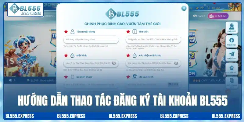 Hướng dẫn thao tác đăng ký tài khoản nhận 58K