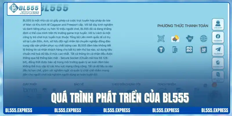 Lịch sử hình thành của nhà cái BL555