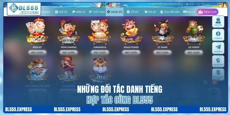 Những đối tác danh tiếng hợp tác cùng BL555